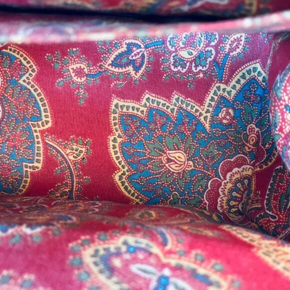 Authentic Brighton Ruth Woven Straw Satchel Bag with leather trim and handles - Picture 13 of 15